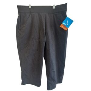 Columbia Black Capri Pants Womens Size Large New Active Fit